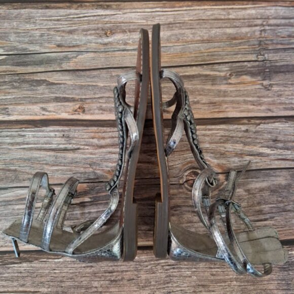Sam Edelman Ginger beaded gladiator sandals size womens 6 - Picture 4 of 5